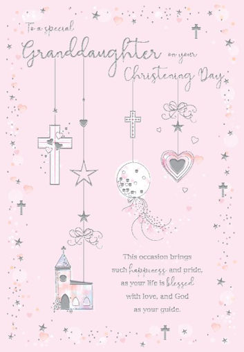 Picture of GRANDDAUGHTER CHRISTENING DAY CARD